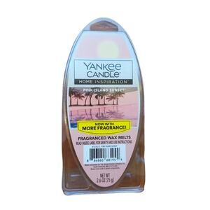 Yankee Candle Pink Island Sunset NWT Wax Melts Home Frangrance Discontinued